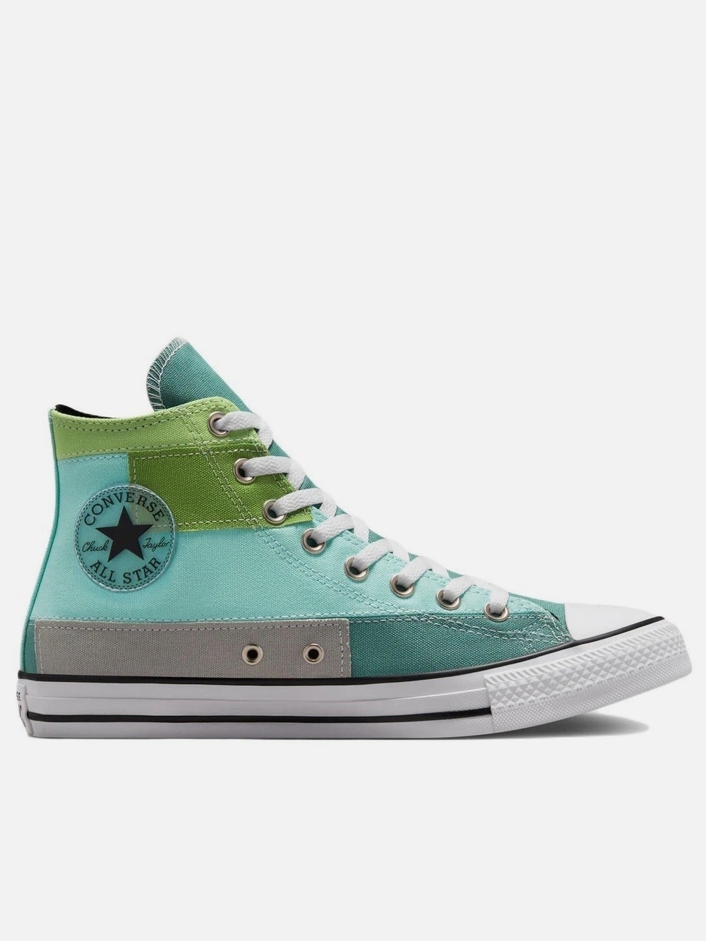 Women (UNISEX)Converse Chuck Taylor All Star High 'Patchwork - Jade Unity